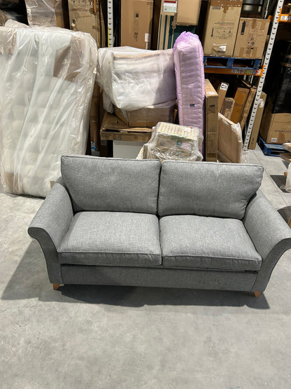 John Lewis Charlotte II Grand 4 Seater Sofa Aquaclean Connie Mist Grey