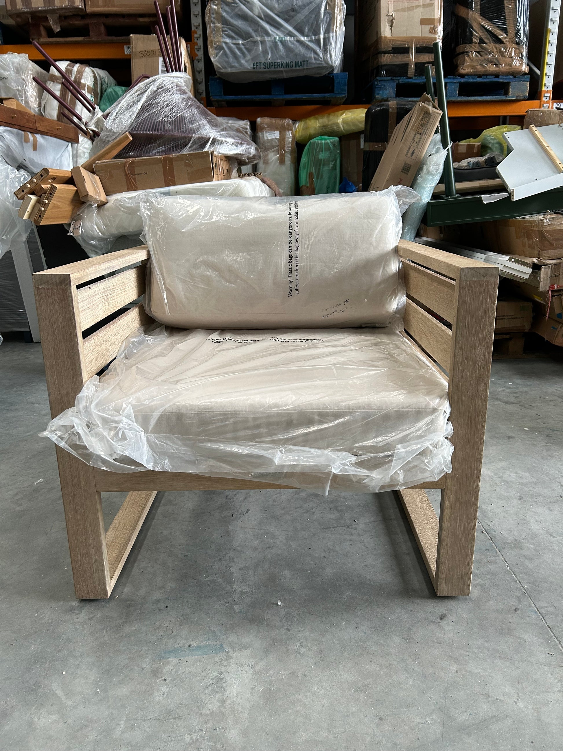 John Lewis St Ives Garden Lounging Chair FSC-Certified (Eucalyptus Wood), Natural