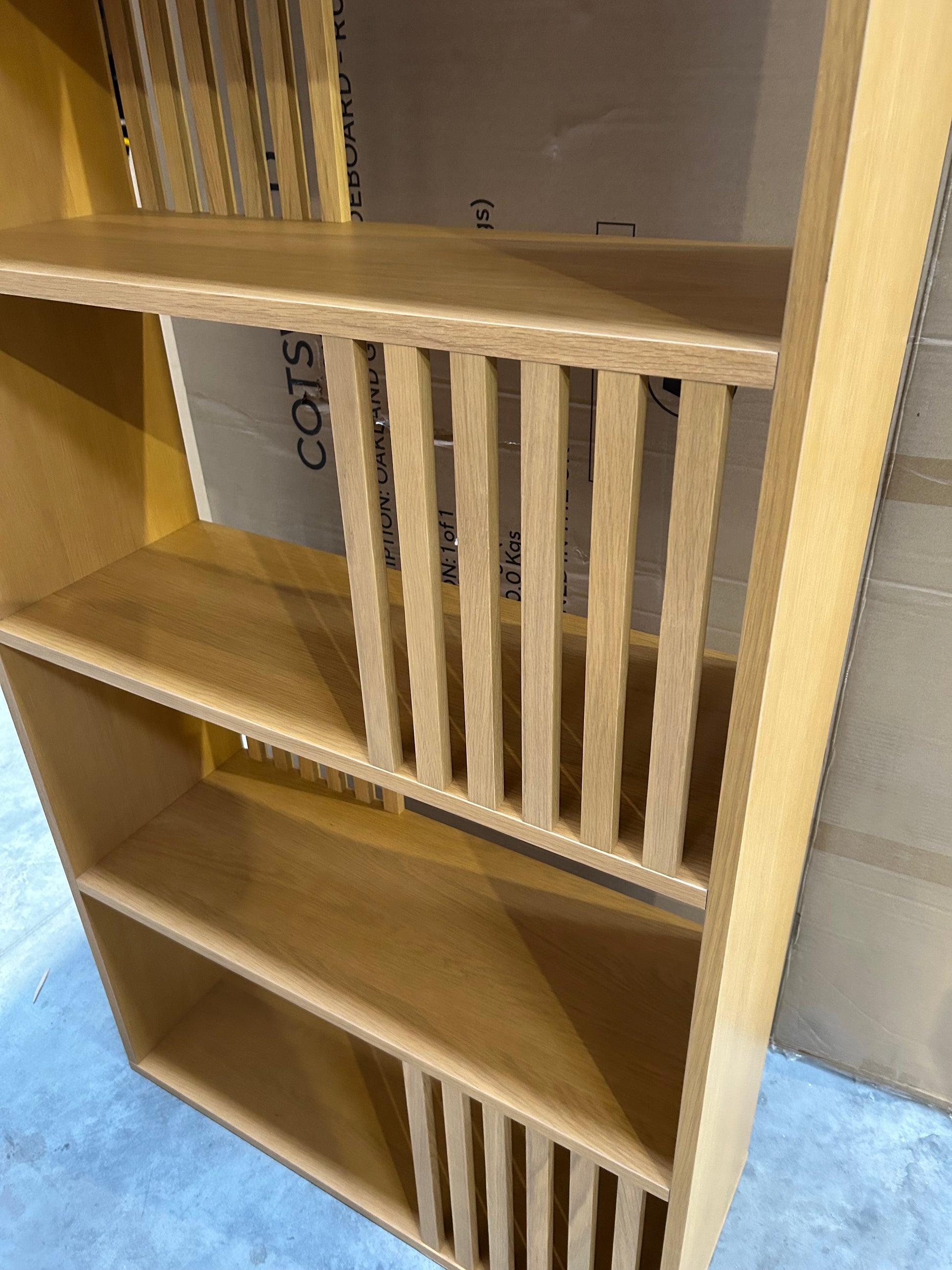John Lewis Line Bookcase, Natural