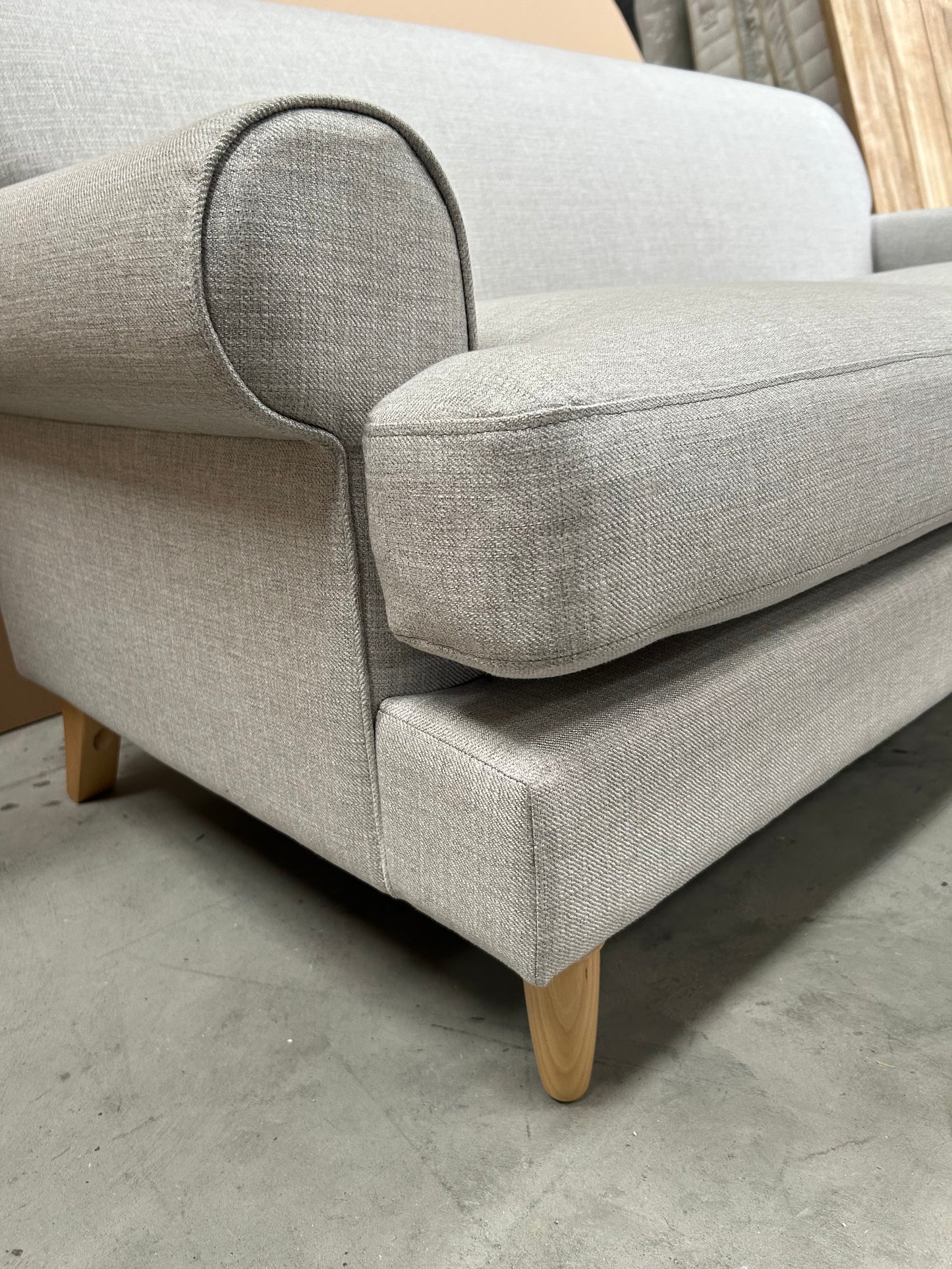 John Lewis ANYDAY Scroll II Medium 2 Seater Sofa, Light Leg Grey
