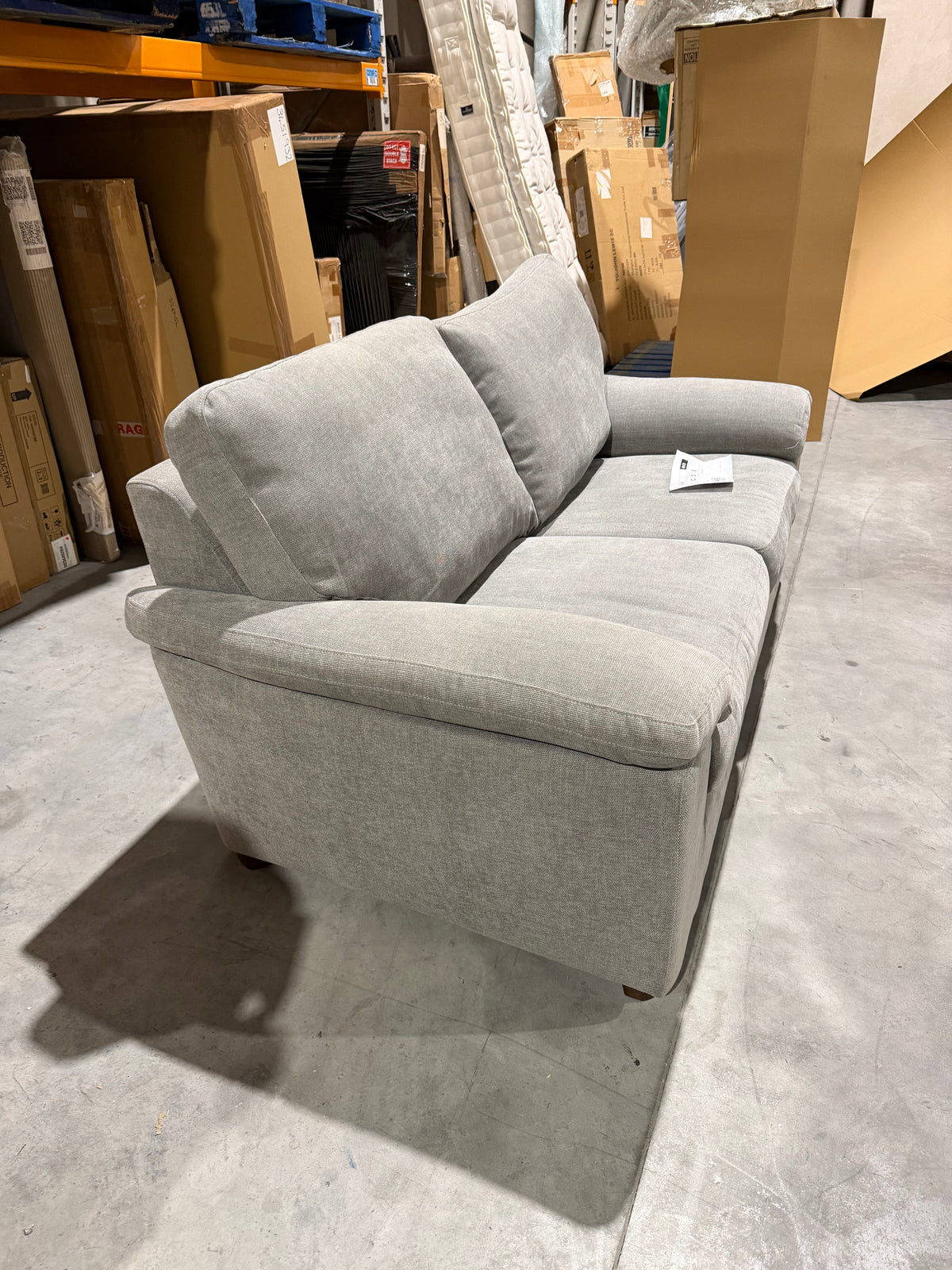 John Lewis Camden Medium 2 Seater Sofa Easy Clean Chenille Steel
