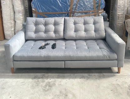 John Lewis Draper II Large Motion Sofa Easy Clean Ocean Blue