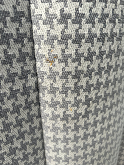 Vispring Portia Full Depth Upholstered Headboard, Super King Size, Houndstooth Steel