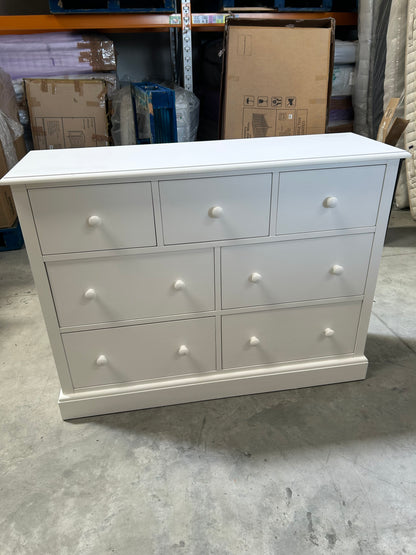 Laura Ashley Ashwell 7 Drawer Chest, White