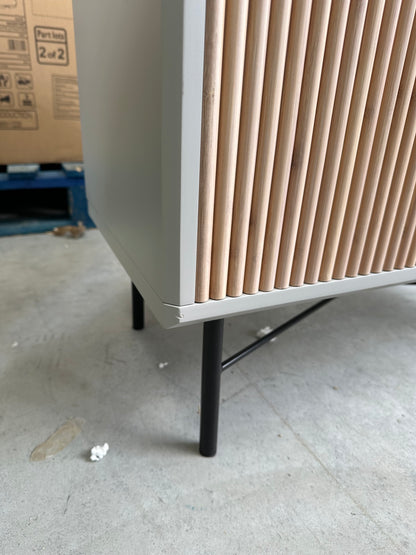 John Lewis Ridge 2 Door Cabinet Grey