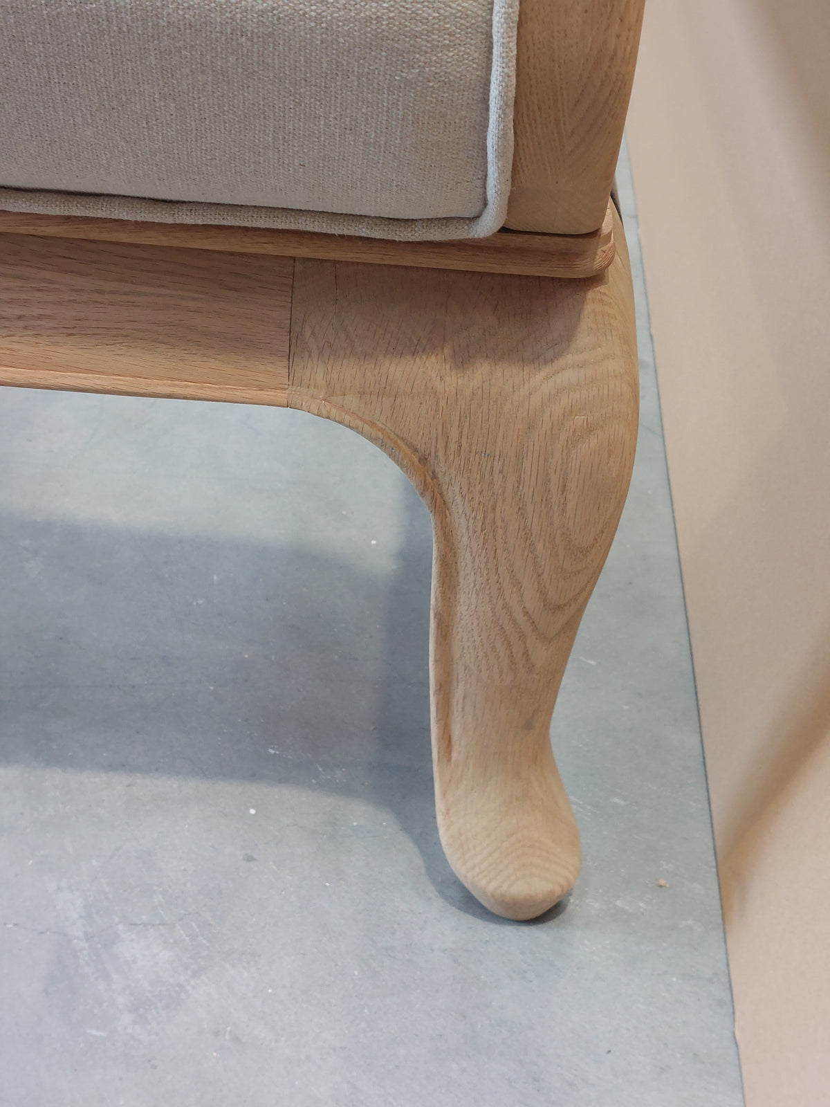 John Lewis Louis High End Sleigh Bed King 150cm Oak Two Tone Finish