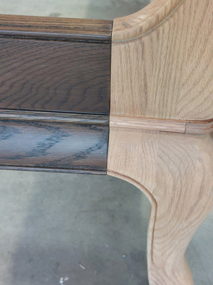 John Lewis Louis High End Sleigh Bed King 150cm Oak Two Tone Finish
