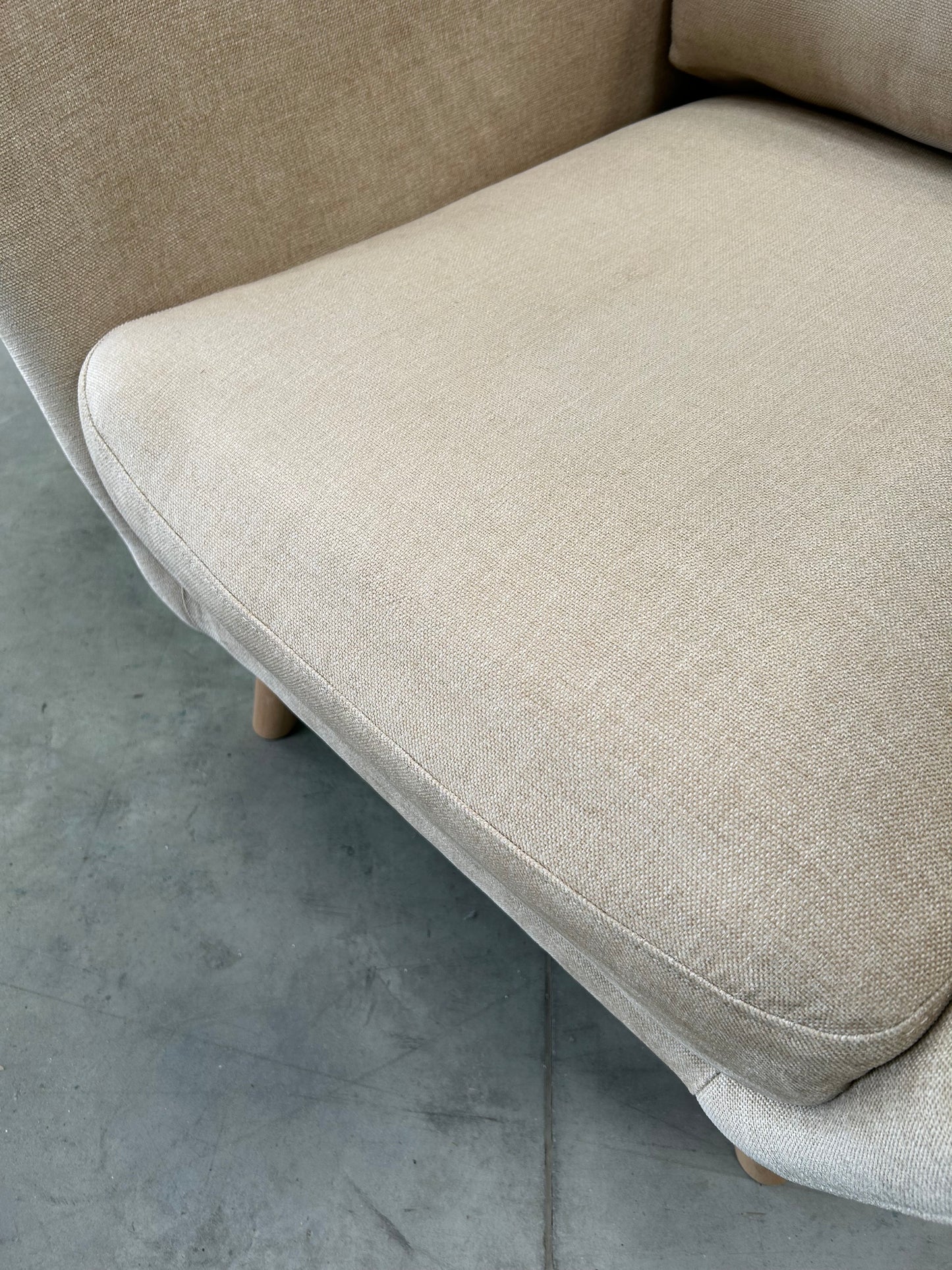 John Lewis Arlo Armchair Easy Clean Chenille Natural
