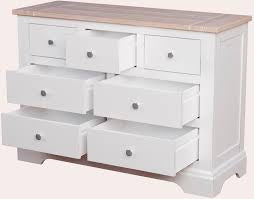 Laura Ashley Dorset White 3+4 Drawer Chest