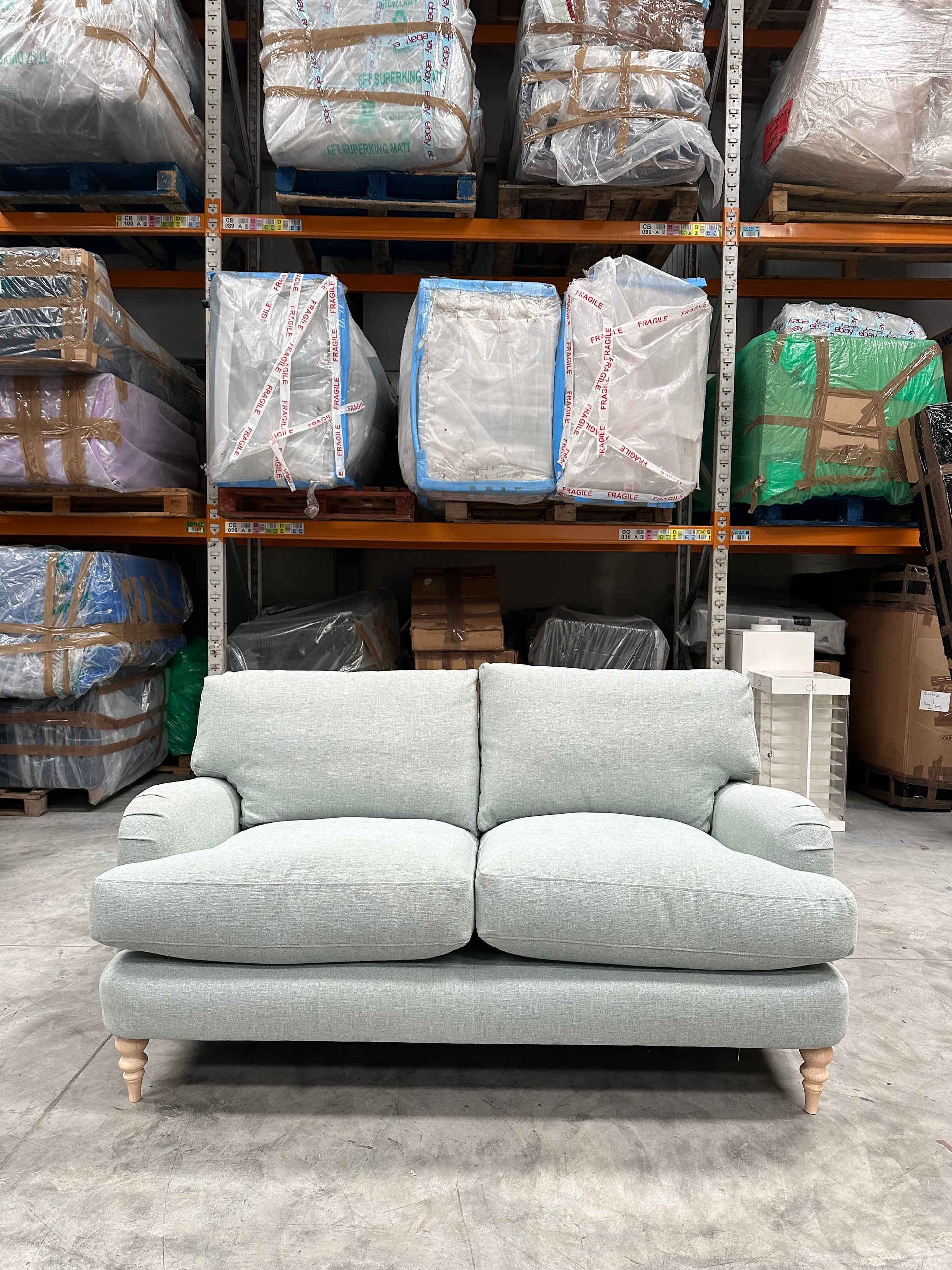 John Lewis Otley Medium 2 Seater Sofa Matilda Duck Egg Blue