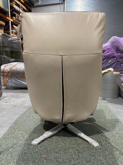 EASE REC CHAIR STONE LEATHER