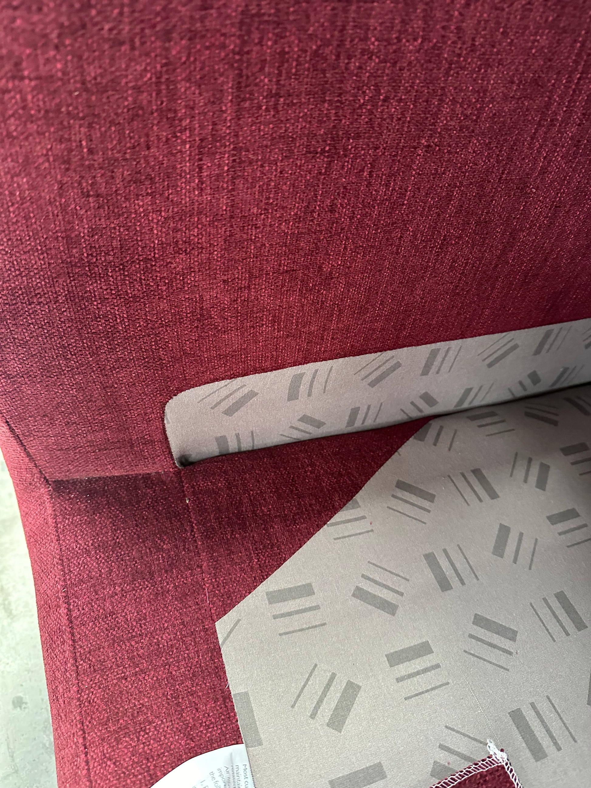 John Lewis Barbican Armchair Easy Clean Chenille Red Wine