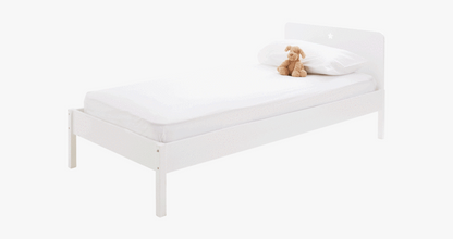 Star Bright Single Bed Bright White Bed Frame Children's