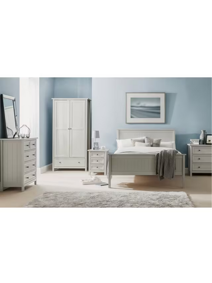 Julian Bowen Maine 5 Drawer Chest, Grey