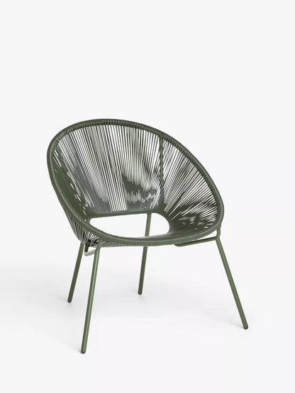 John Lewis Salsa Garden Chair, Set of 2, Avocado Green