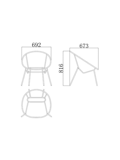John Lewis Salsa Garden Chair, Set of 2, Natural
