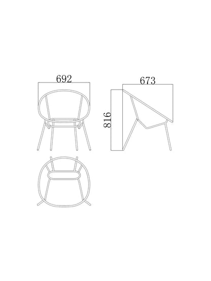 John Lewis Salsa Garden Chair, Set of 2, Natural