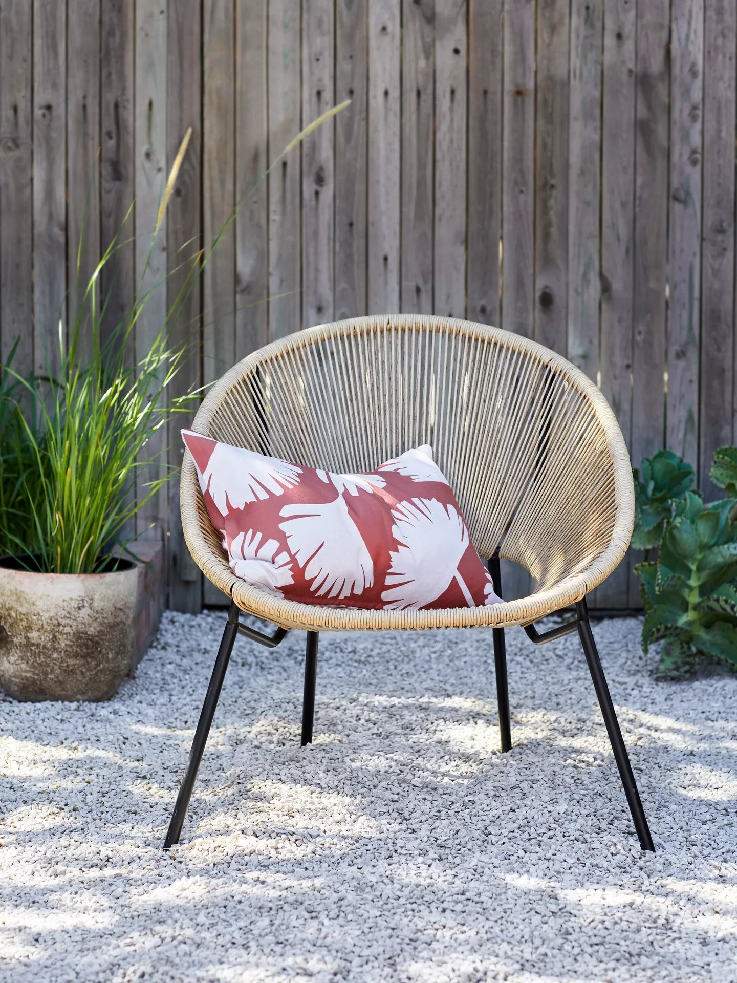 John Lewis Salsa Garden Chair, Set of 2, Natural