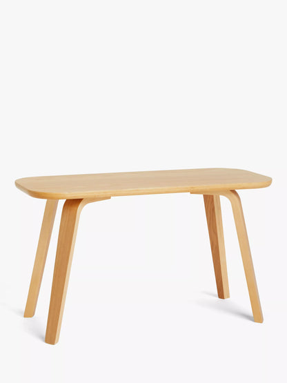 John Lewis Anton 4 Seater Dining Table and 2 Benches Oak