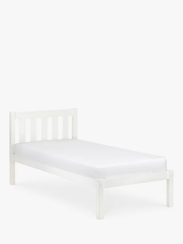 Julian Bowen Lauren Pine Wood Bedframe, Single, Surf White
