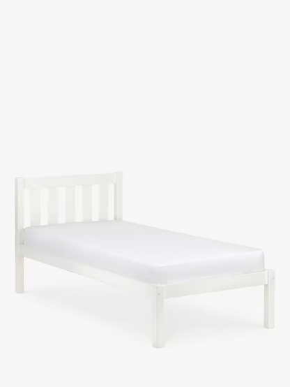 Julian Bowen Lauren Pine Wood Bedframe, Single, Surf White