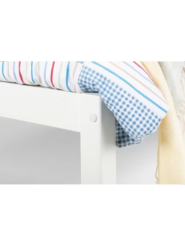 Julian Bowen Lauren Pine Wood Bedframe, Single, Surf White