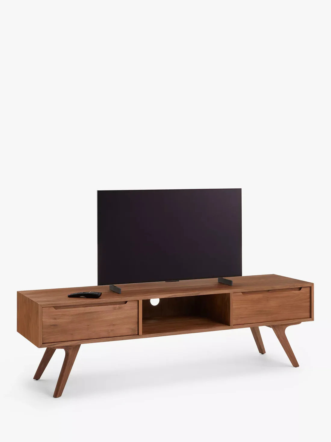 John Lewis Cara 2 Drawer Media Unit, American Black Walnut