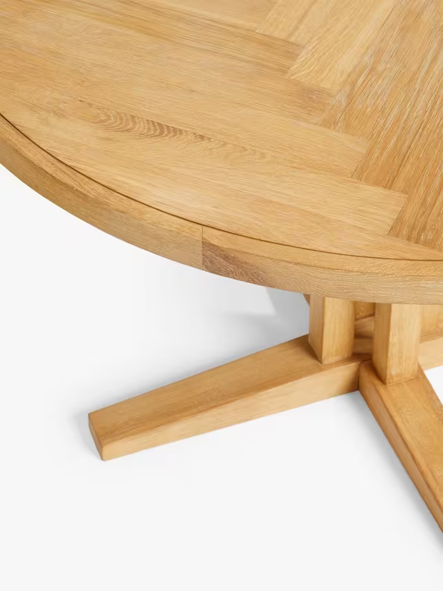 John Lewis Estate 4 Seater Round Dining Table Table, Natural