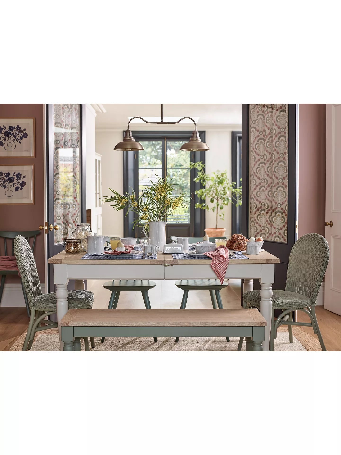 John Lewis Foxmoor 6 to 8 Seater Extending Dining Table FSC-Certified Oak Natural