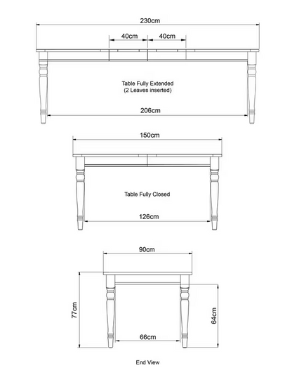 John Lewis Foxmoor 6-8 Seater Extending Dining Table, FSC-Certified (Acacia Wood)