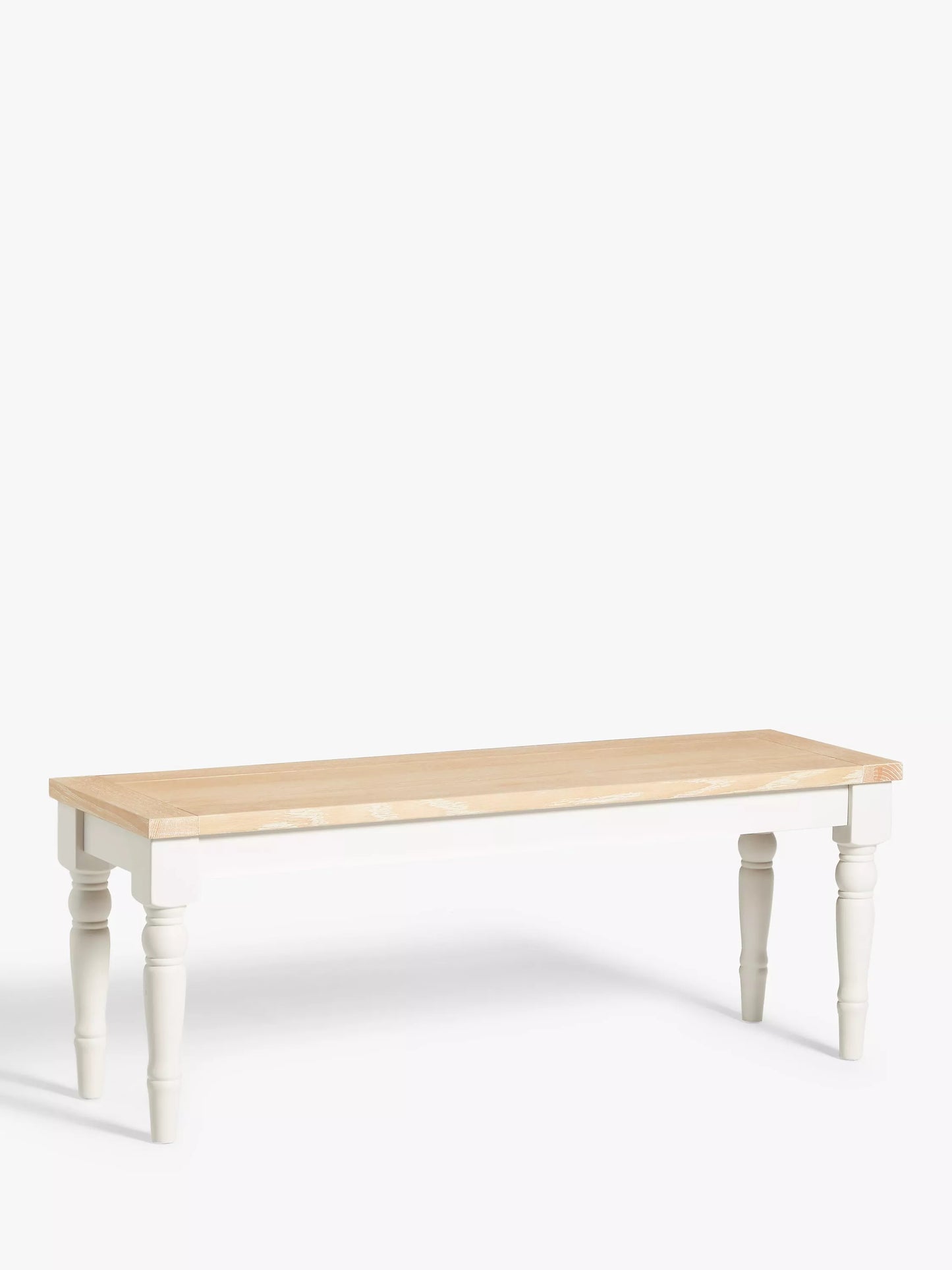 John Lewis 2 Seater Dining Bench Foxmoor Oak & Cream