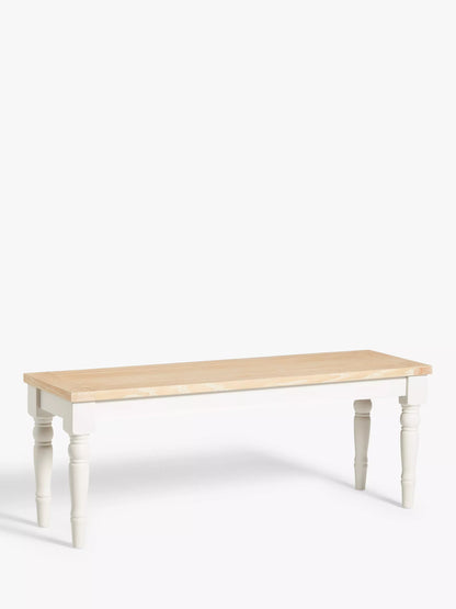 John Lewis 2 Seater Dining Bench Foxmoor Oak & Cream