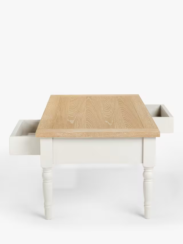 John Lewis Foxmoor Storage Coffee Table, FSC-Certified, Oak & Cream