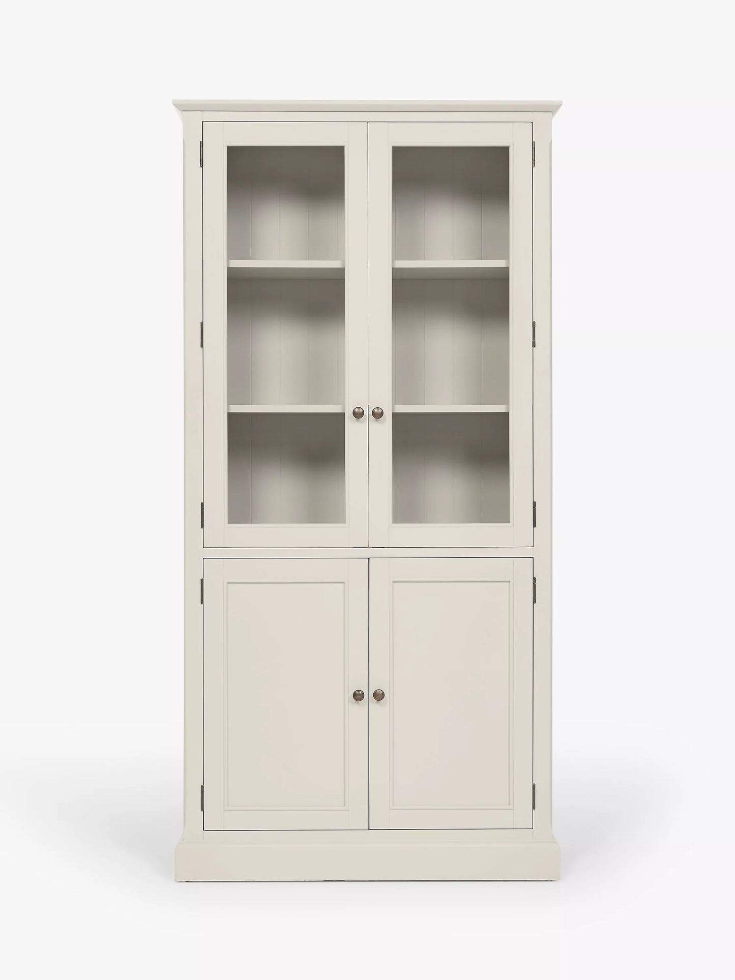 John Lewis Foxmoor Display Cabinet, FSC-Certified, Oak & Cream