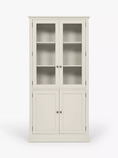 John Lewis Foxmoor Display Cabinet Oak & Cream