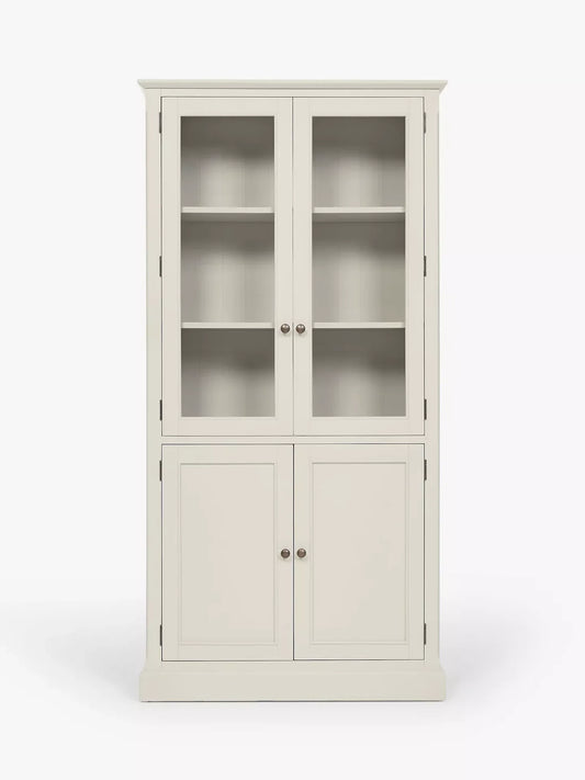 John Lewis Foxmoor Display Cabinet Oak & Cream
