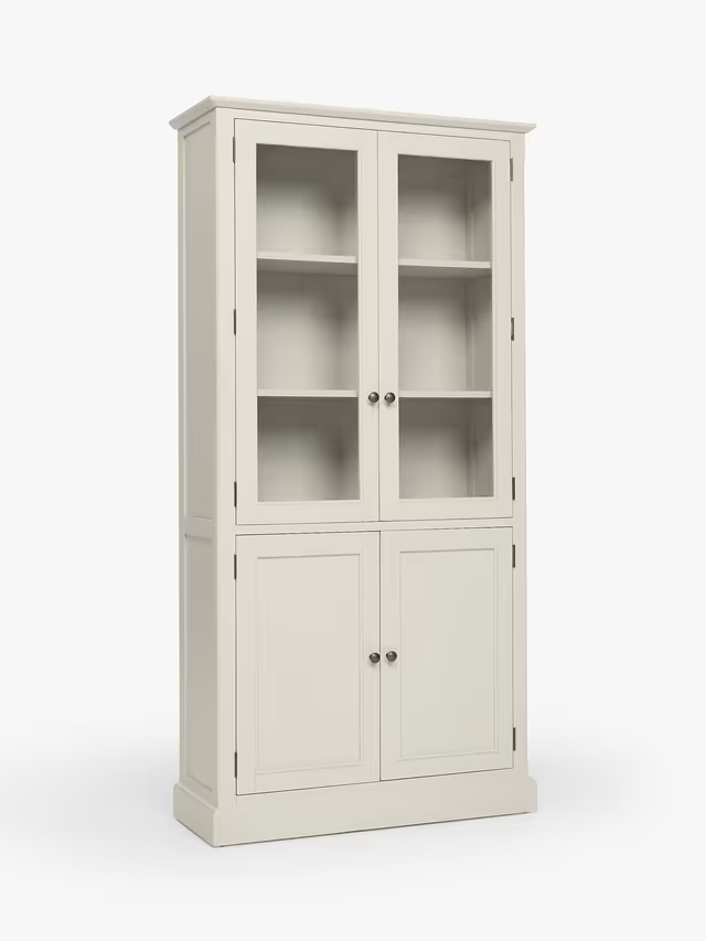 John Lewis Foxmoor Display Cabinet, FSC-Certified, Oak & Cream