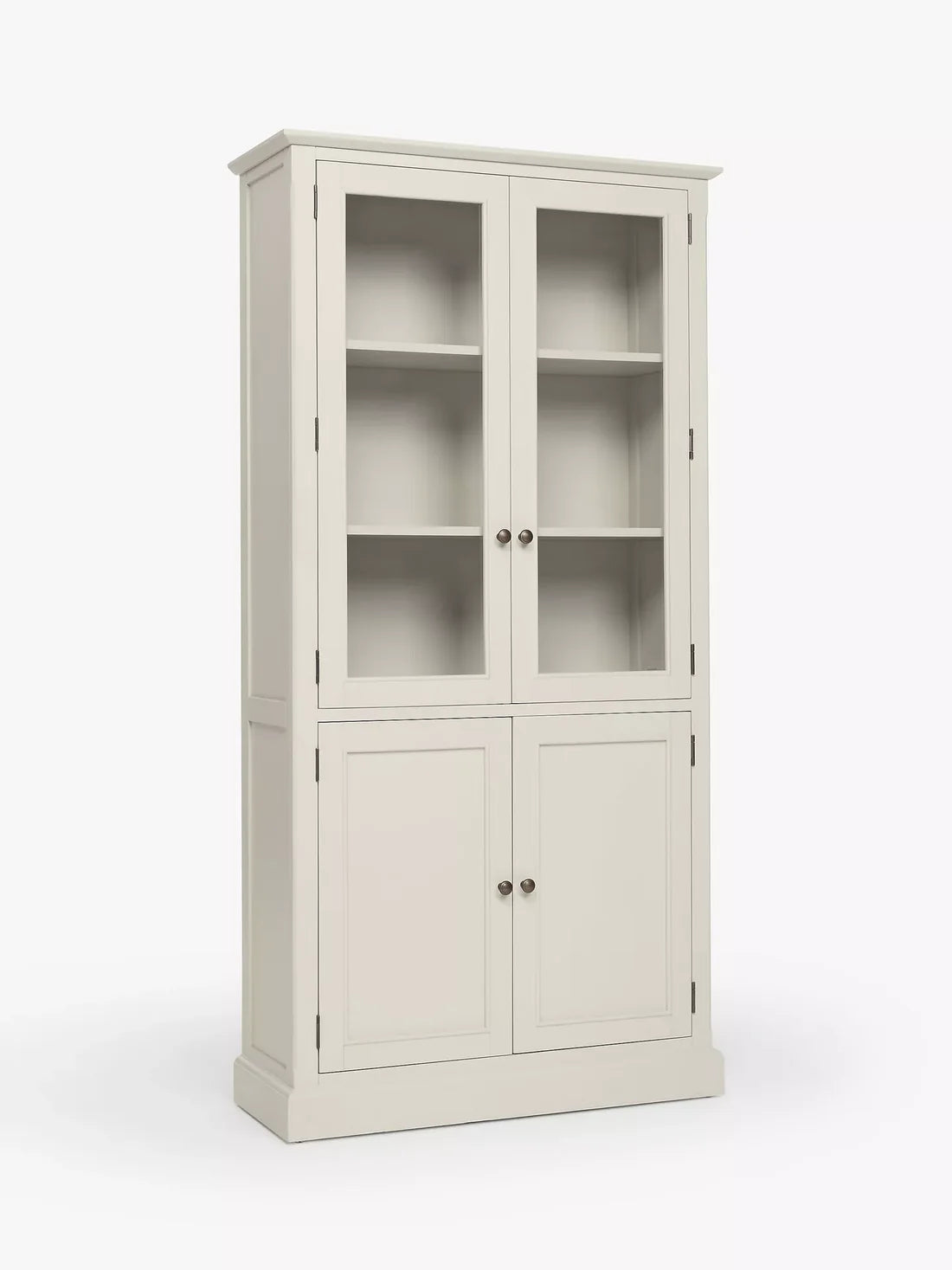 John Lewis Foxmoor Display Cabinet Oak & Cream