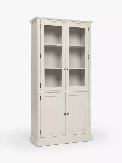 John Lewis Foxmoor Display Cabinet Oak & Cream