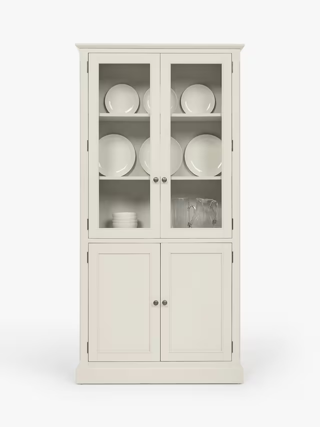 John Lewis Foxmoor Display Cabinet, FSC-Certified, Oak & Cream