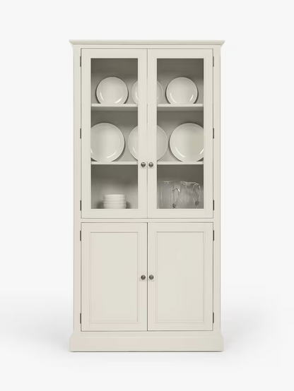 John Lewis Foxmoor Display Cabinet, FSC-Certified, Oak & Cream