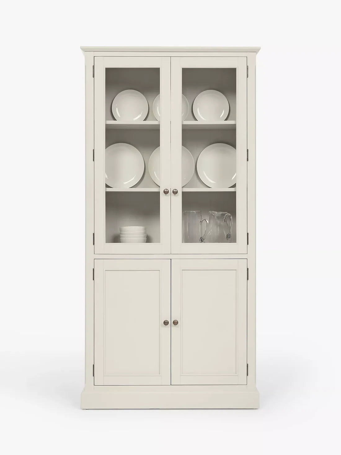 John Lewis Foxmoor Display Cabinet Oak & Cream
