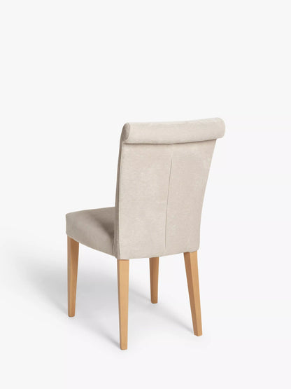 John Lewis Evelyn Dining Chair, Brushed Tweed Natural, FSC-Certified (Beech Wood)