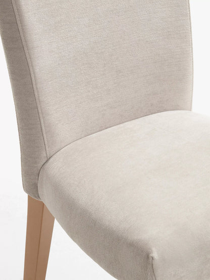 John Lewis Evelyn Dining Chair, Brushed Tweed Natural, FSC-Certified (Beech Wood)