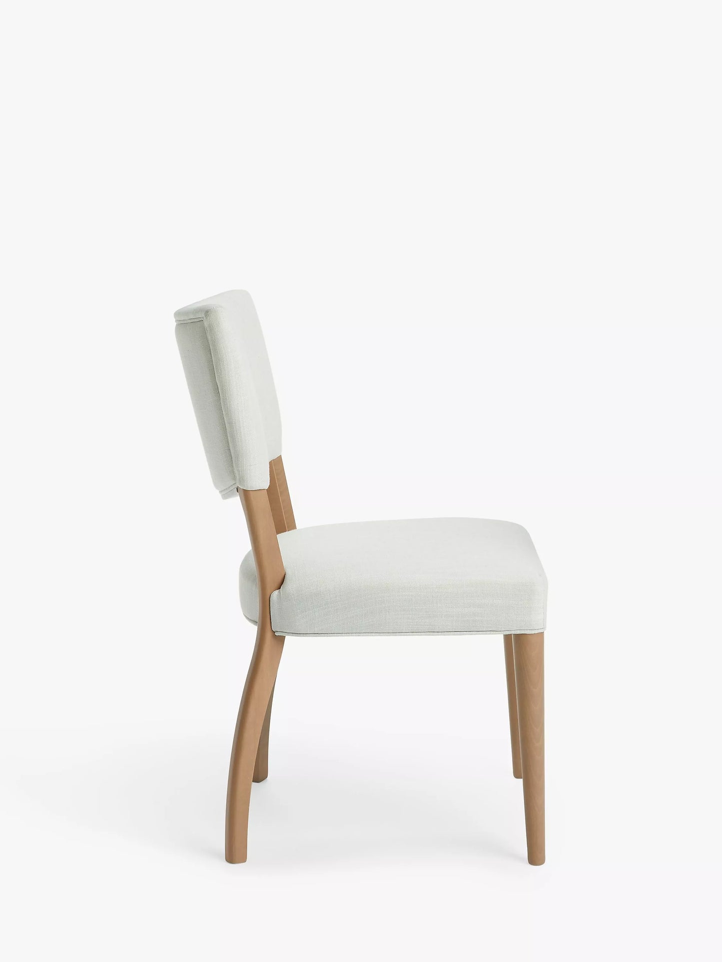 John Lewis Parisian Relaxed Linen Dining Chair, FSC-Certified (Beech Wood)