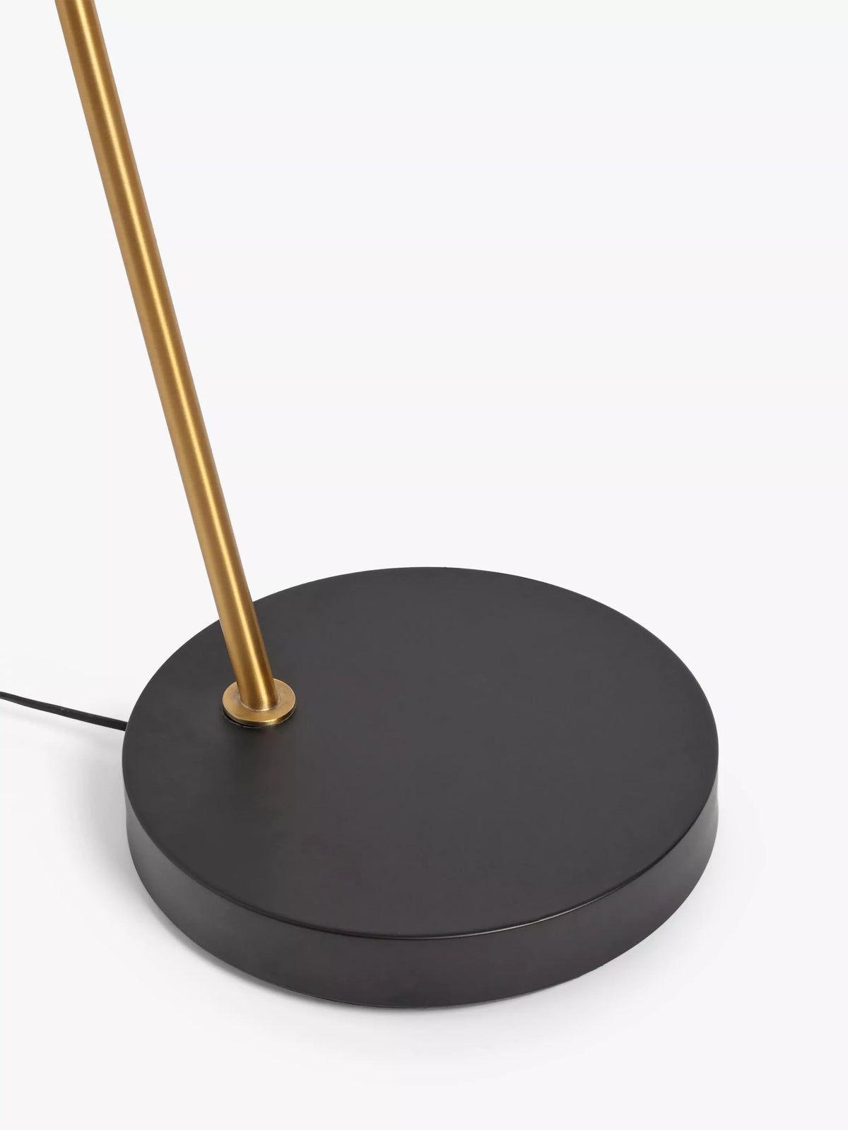John Lewis Metal Arc Floor Lamp, Black/Brass