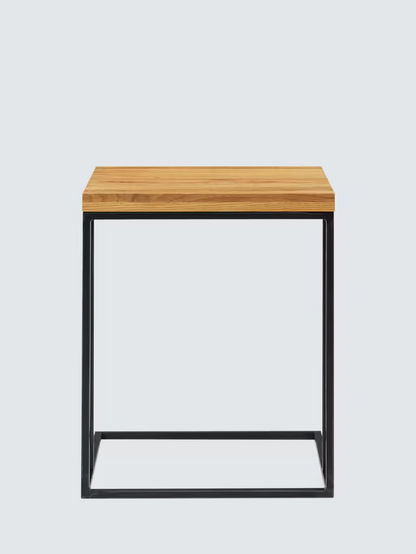 John Lewis Calia Wide Sofa Side Table, Solid Oak