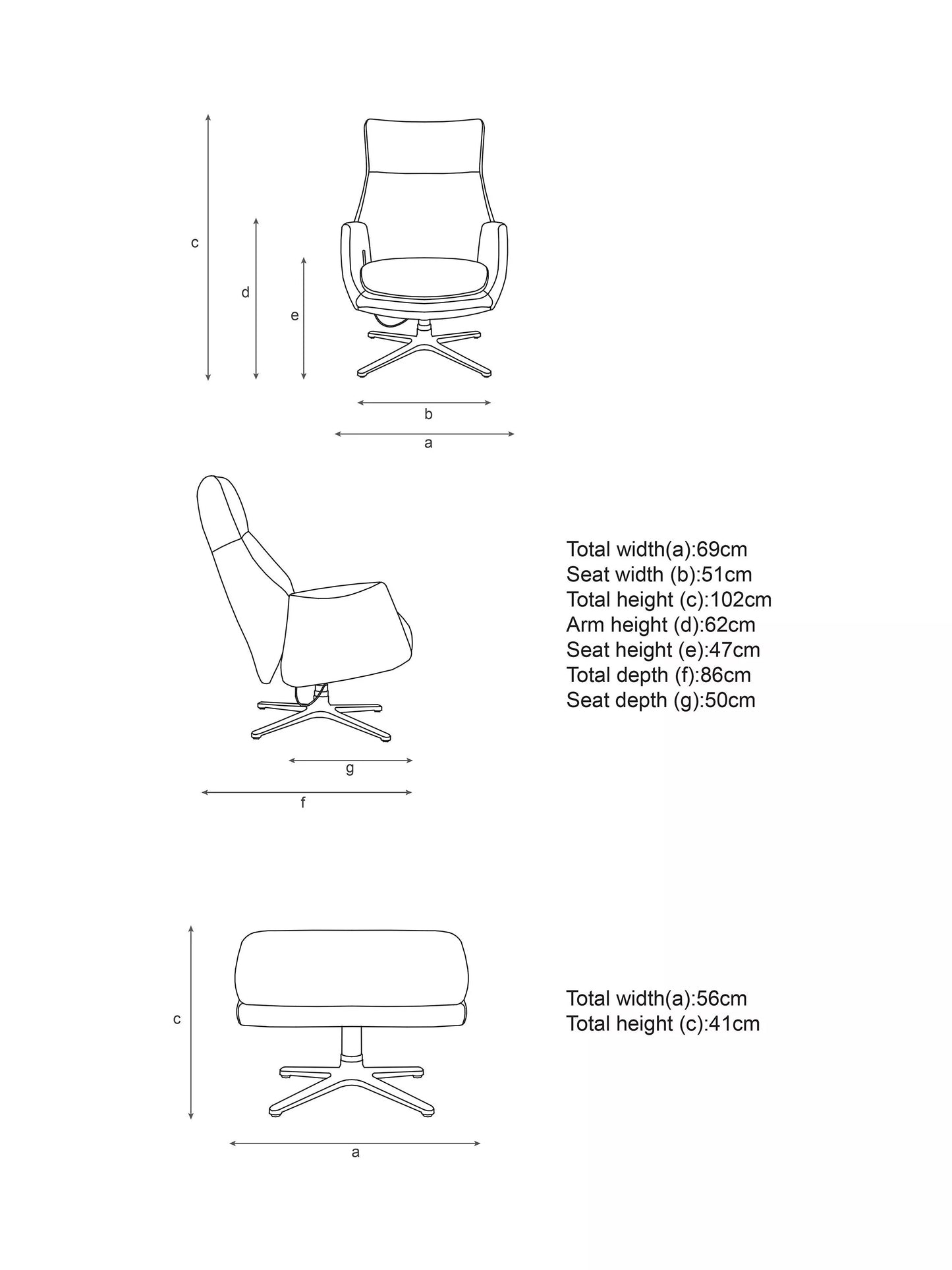 John Lewis Ease Recliner Armchair and Footstool, Soft Weave Grey