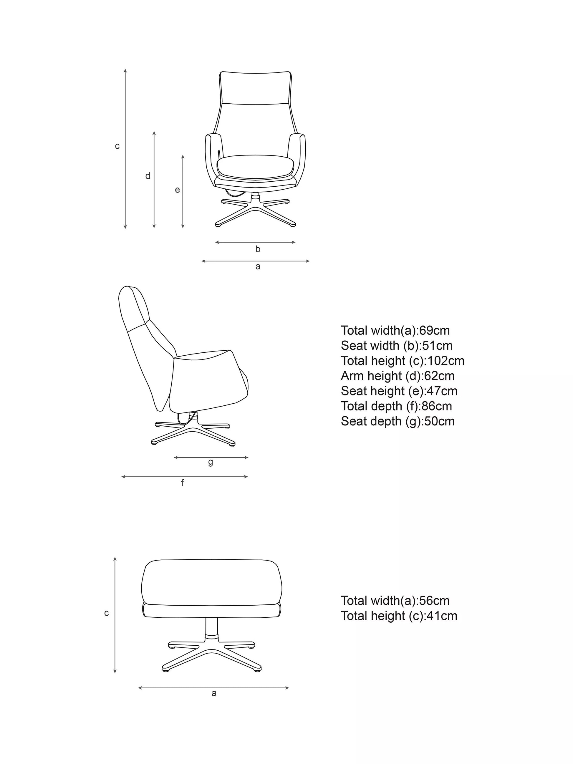 John Lewis Ease Recliner Armchair and Footstool, Soft Weave Grey