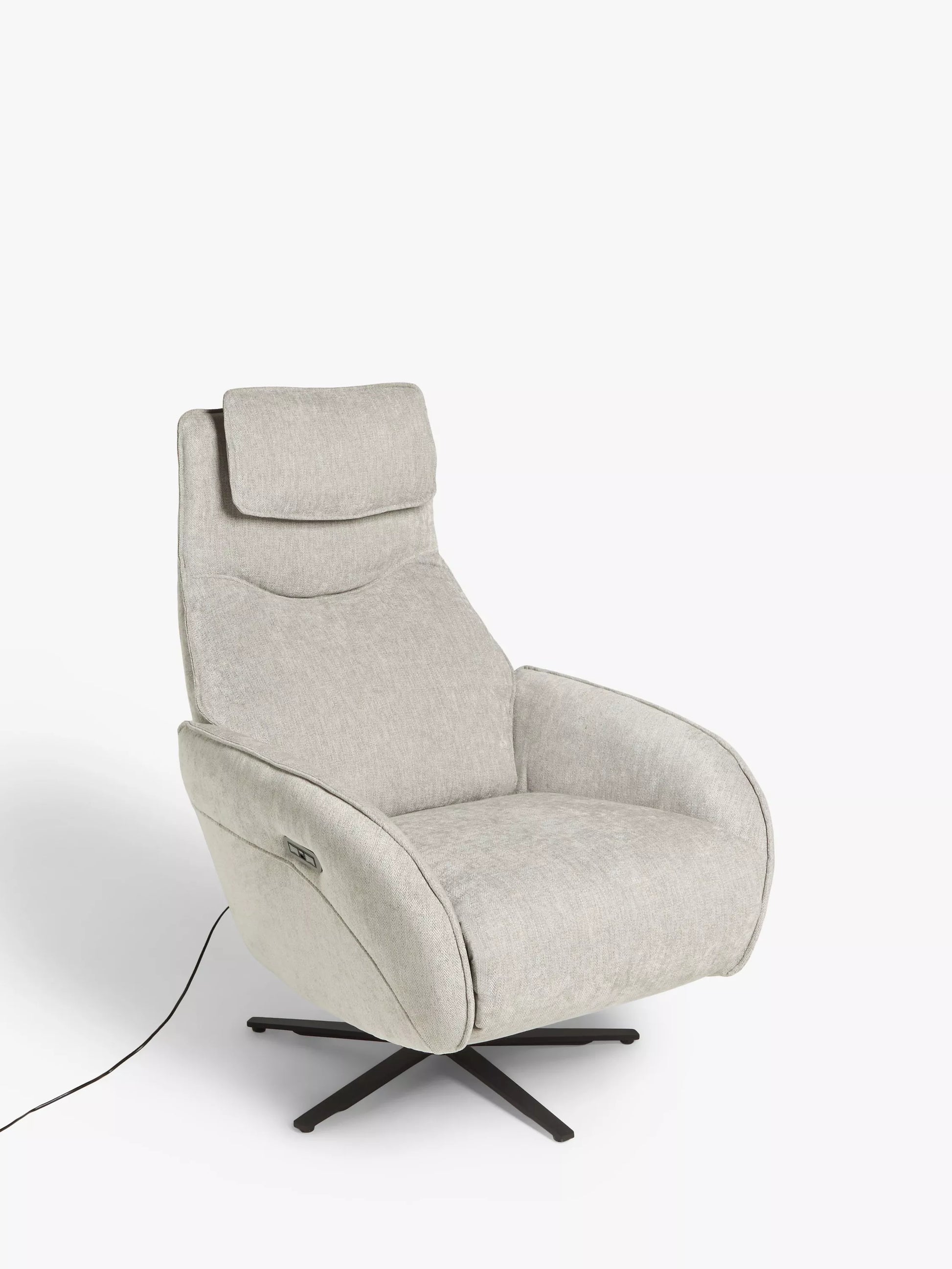 John Lewis Repose Zero Gravity Power Recliner Chair, Soft Weave Grey